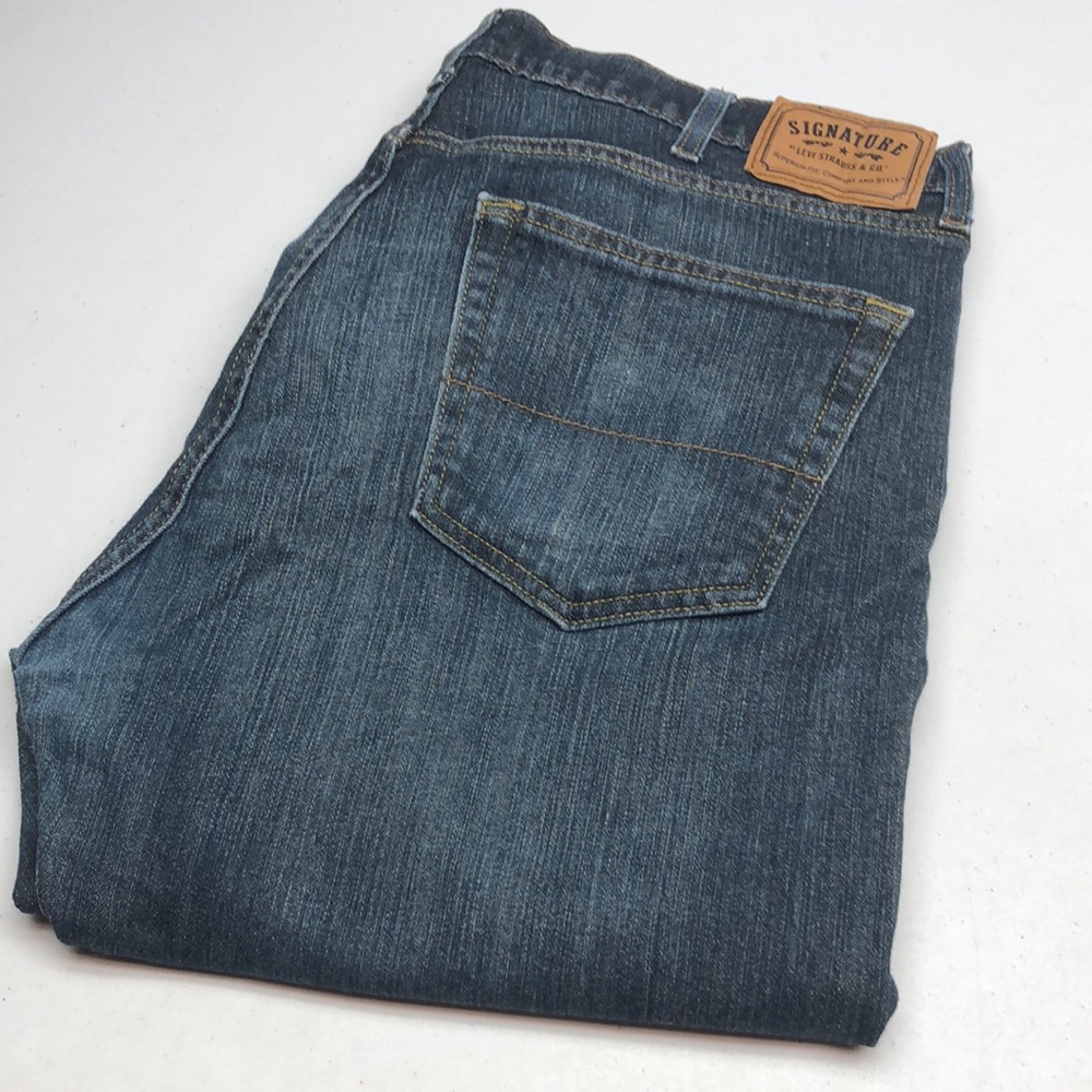VINTAGE MENS LEVI SIGNATURE REGULAR STRAIGHT JEANS 38x30 ⭐️
